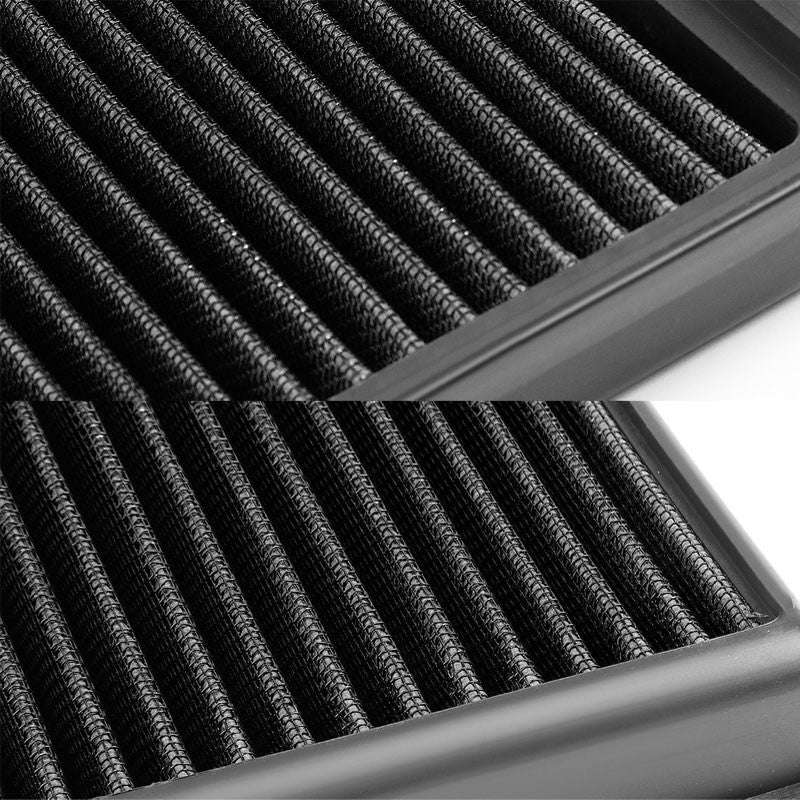 Black High Flow Washable Airbox DropIn Panel Air Filter For 11-17 535i 3.0 Turbo-Performance-BuildFastCar