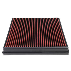 Red High Flow Washable Airbox Drop-In Panel Air Filter For 14-17 X5 3.0L Turbo-Performance-BuildFastCar