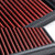 Red High Flow Washable Airbox Drop-In Panel Air Filter For 14-17 X5 3.0L Turbo-Performance-BuildFastCar