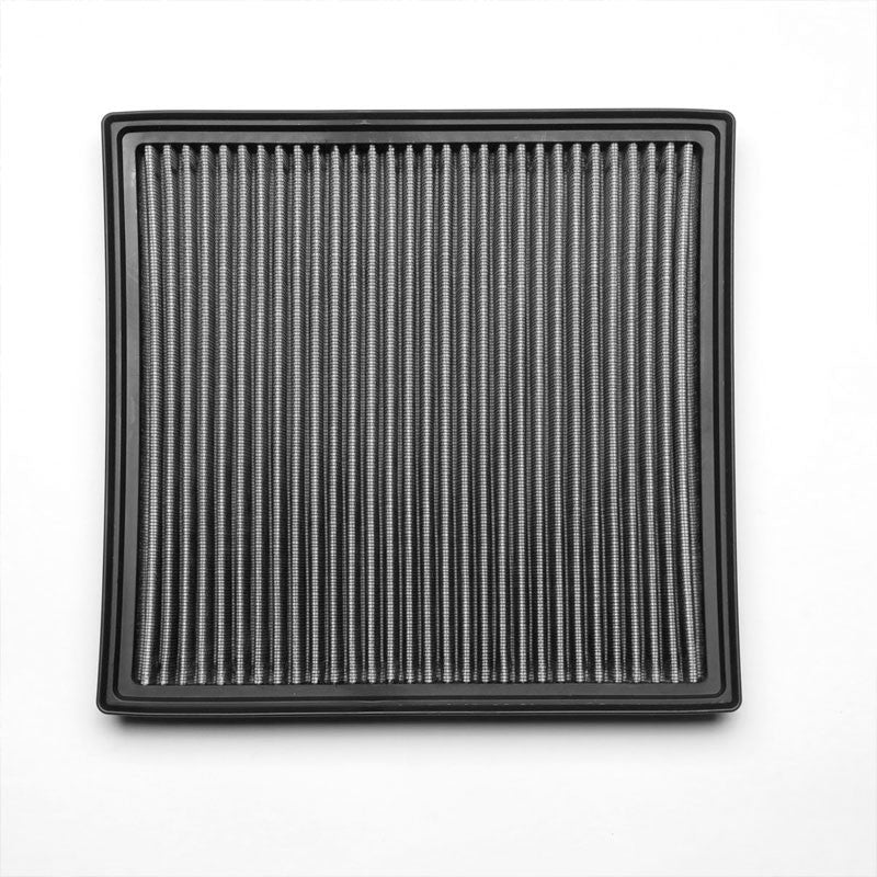 Silver High Flow Washable Airbox DropIn Panel Air Filter For 08-17 X6 3.0L Turbo-Performance-BuildFastCar