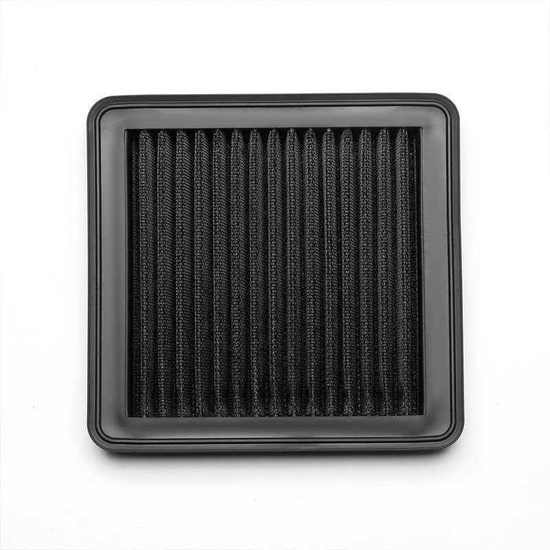 Black High Flow Washable Airbox Drop-In Panel Air Filter For 09-13 Honda FIT 1.5-Performance-BuildFastCar