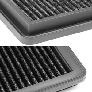 Black High Flow Washable Airbox Drop-In Panel Air Filter For 09-13 Honda FIT 1.5-Performance-BuildFastCar