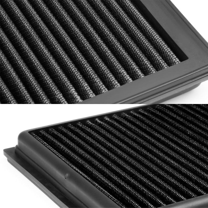 Black High Flow Washable/Reusable Airbox DropIn Panel Air Filter For 09-12 FX35-Performance-BuildFastCar
