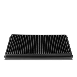 Black High Flow Washable Airbox Drop-In Panel Air Filter For 08-15 C63 AMG 6.3L-Performance-BuildFastCar
