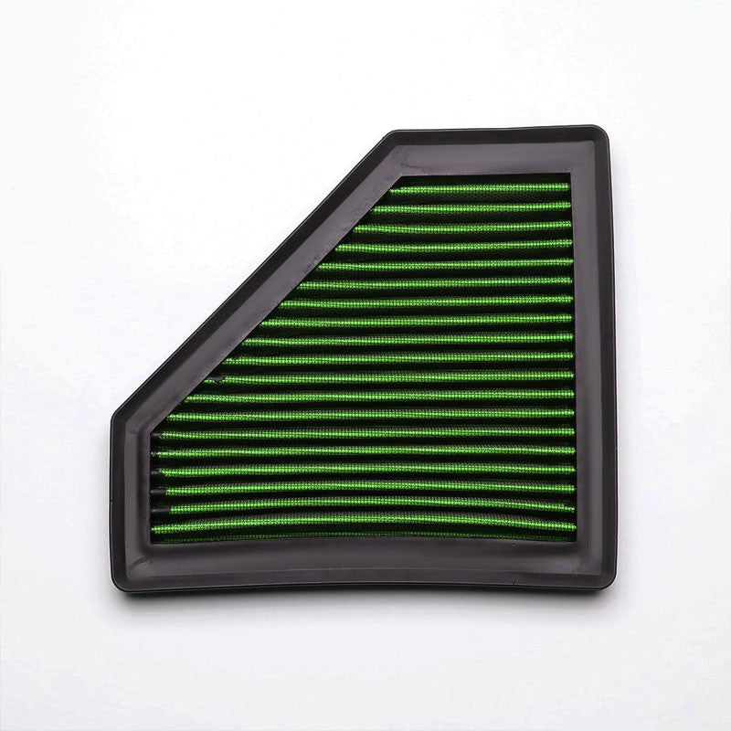 Green High Flow Washable/Reuse Drop-In Panel Air Filter For 08-11 Focus 2.0L-Performance-BuildFastCar