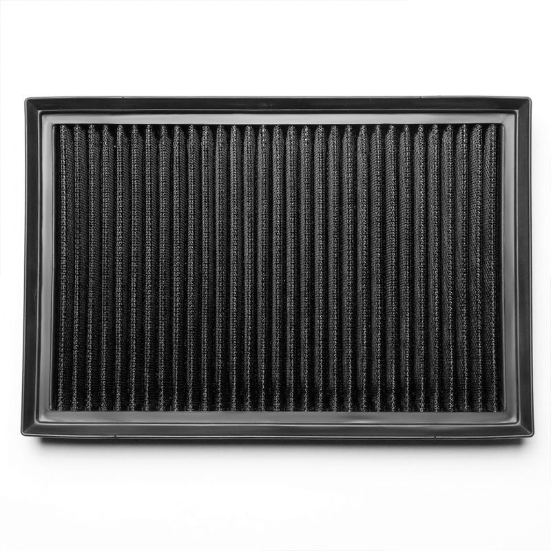Black High Flow Washable Airbox Drop-In Panel Air Filter For 04-13 Mazda 3-Performance-BuildFastCar