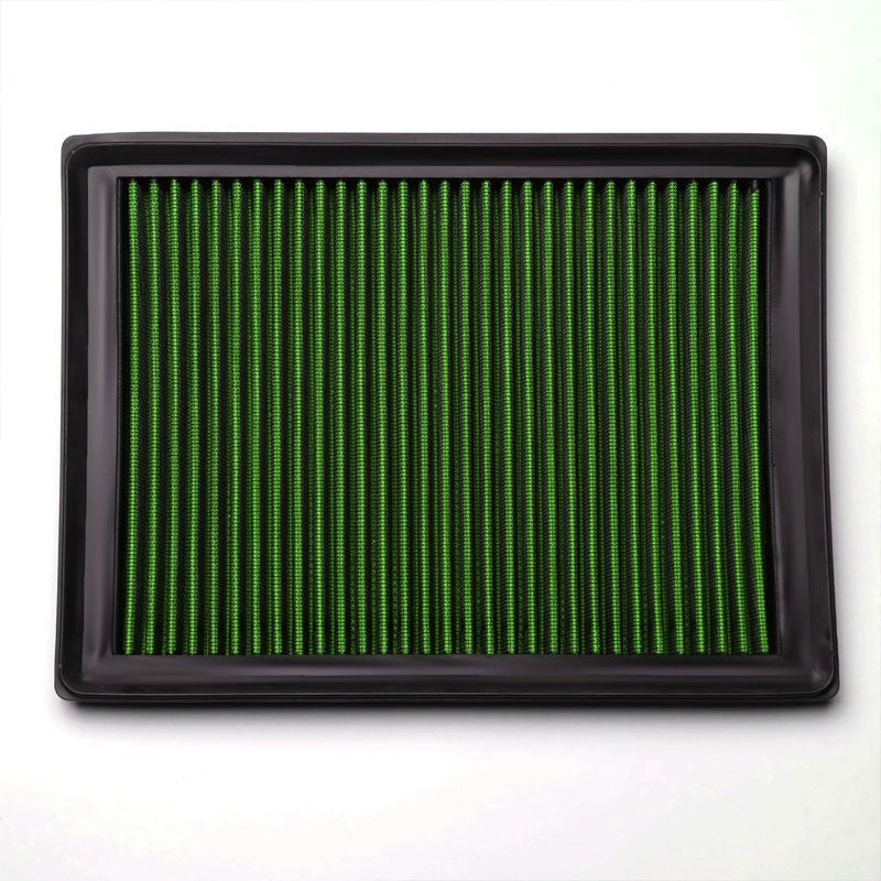 Green High Flow Washable/Reuse Drop-In Panel Air Filter For 05-07 F250/F350 5.4L-Performance-BuildFastCar
