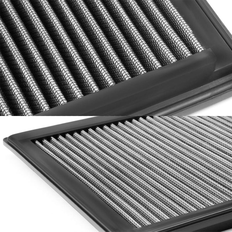 Silver High Flow Washable/Reusable Drop-In Panel Air Filter For 04-08 F-150 5.4L-Performance-BuildFastCar