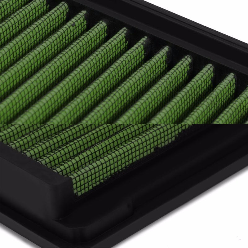 Reusable Green High Flow Drop-In Panel Air Filter For BMW 01-06 330Ci 3.0L-Performance-BuildFastCar