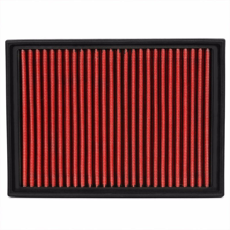 Reusable Red Cotton High Flow Drop-In Panel Air Filter For BMW 01-06 330Ci 3.0L-Performance-BuildFastCar