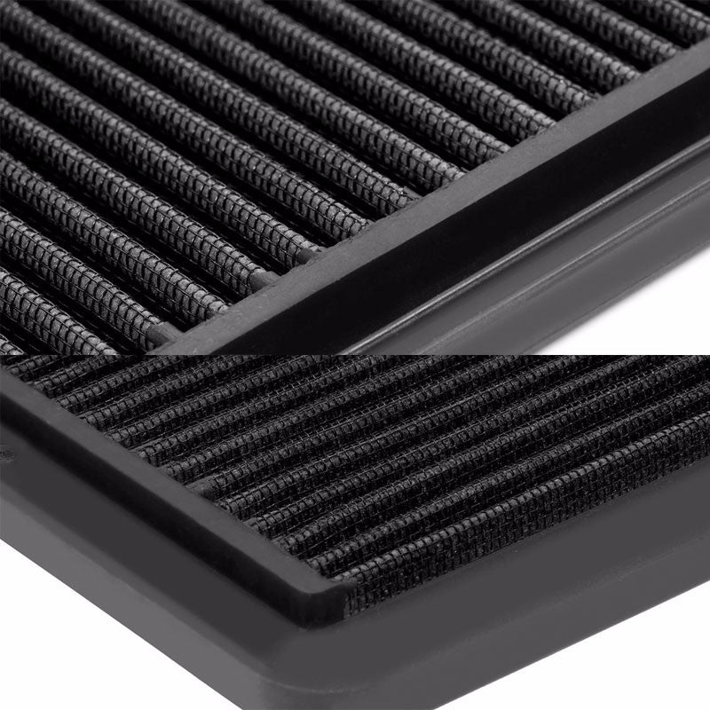 Reusable Black High Flow Drop-In Panel Air Filter For Honda 01-05 Civic 1.7L-Performance-BuildFastCar