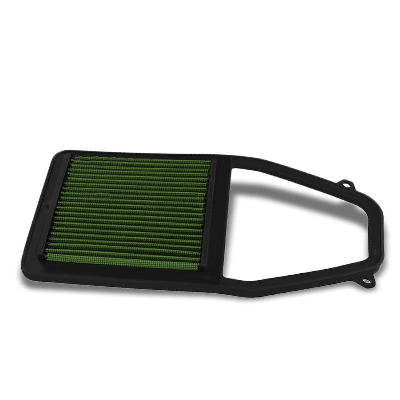 Reusable Green High Flow Drop-In Panel Air Filter For Honda 01-05 Civic 1.7L-Performance-BuildFastCar
