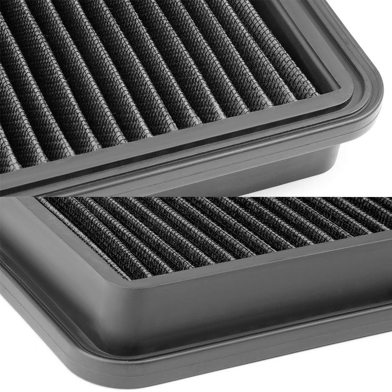 Black High Flow Cotton Washable Airbox Drop-In Panel Air Filter For 97-01 ES300-Performance-BuildFastCar