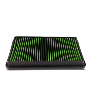 Green High Flow Washable/Reuse Airbox Drop-In Panel Air Filter For 97-04 Avalon-Performance-BuildFastCar