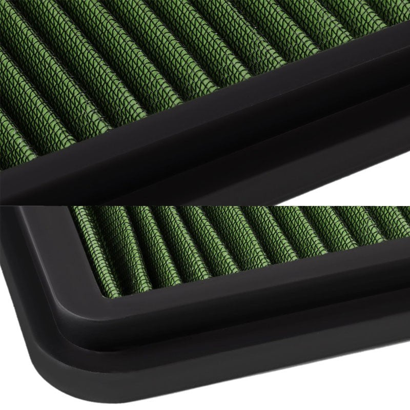 Reusable Green High Flow Drop-In Panel Air Filter For Toyota 03-08 4Runner 4.7L-Performance-BuildFastCar