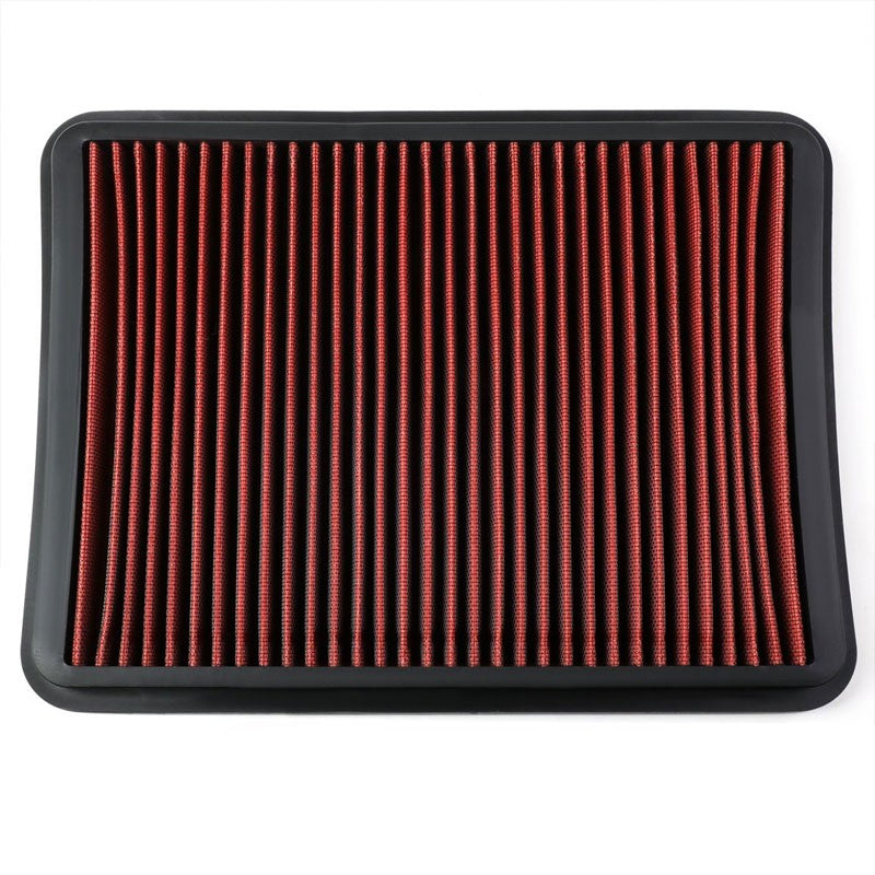 Reusable Red High Flow Drop-In Panel Air Filter For Toyota 03-08 4Runner 4.7L-Performance-BuildFastCar