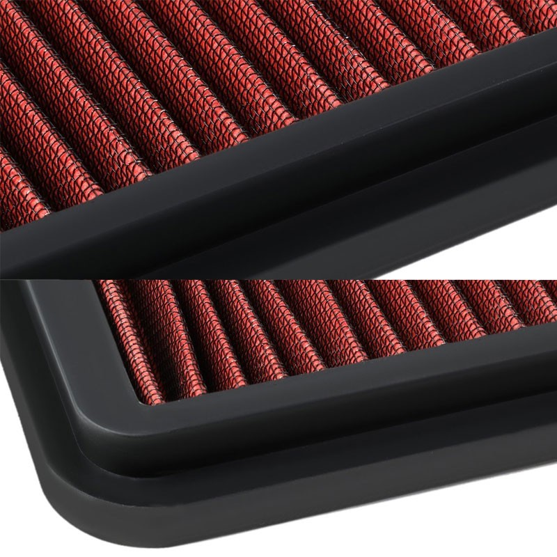 Reusable Red High Flow Drop-In Panel Air Filter For Toyota 03-08 4Runner 4.7L-Performance-BuildFastCar