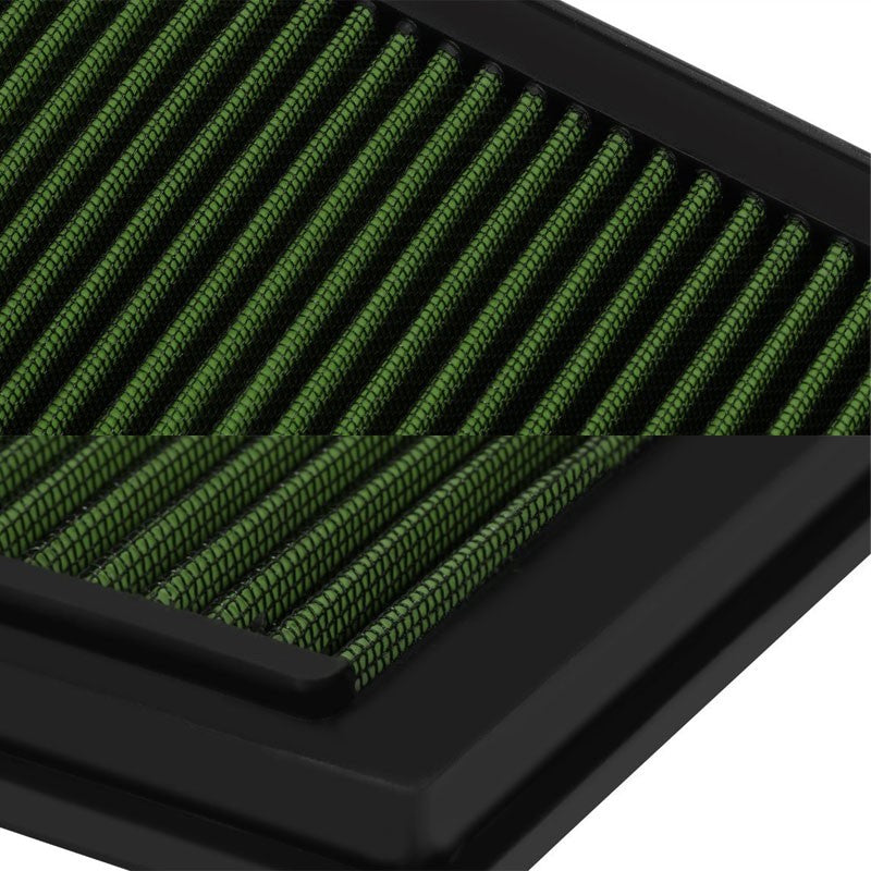 Reusable Green High Flow Drop-In Panel Air Filter For Subaru 96-04 Legacy 2.2L-Performance-BuildFastCar