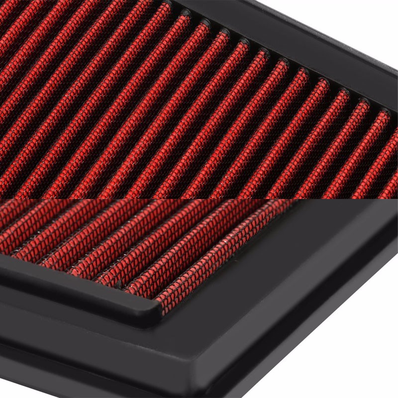 Reusable Red High Flow Drop-In Panel Air Filter For Subaru 96-04 Legacy 2.2L-Performance-BuildFastCar