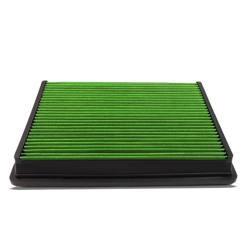 Green High Flow Washable Airbox DropIn Panel Air Filter For 04-17 Silverado 1500-Performance-BuildFastCar