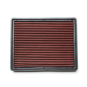 Red High Flow Washable AirboxDropIn Panel Air Filter For 04-16 Silverado 2500 HD-Performance-BuildFastCar