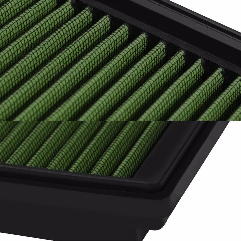 Reusable Green High Flow Drop-In Panel Air Filter For VW 98-05 Beetle 1.8T-Performance-BuildFastCar