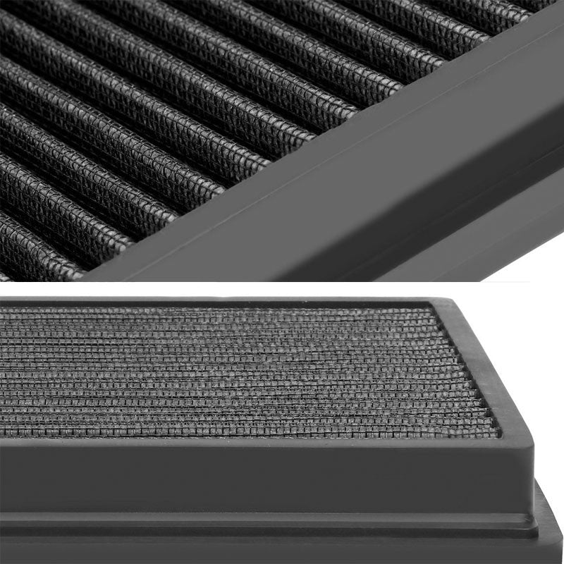 Reusable Black High Flow Drop-In Panel Air Filter For Jeep 96-01 Cherokee 2.5L-Performance-BuildFastCar