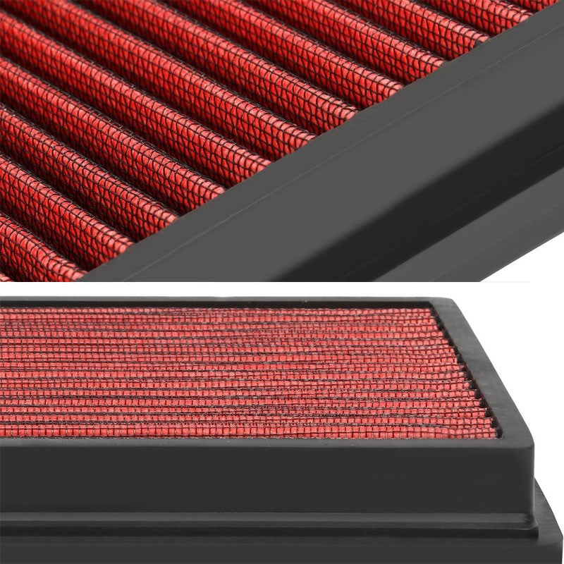 Reusable Red High Flow Drop-In Panel Air Filter For Jeep 96-01 Cherokee 2.5L-Performance-BuildFastCar
