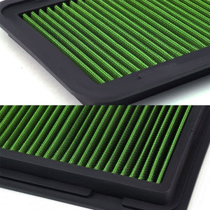 Green High Flow Washable/Reuse Airbox Drop-In Panel Air Filter For 2016 iM 1.8L-Performance-BuildFastCar