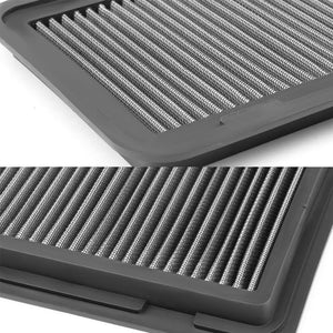 Silver High Flow Washable/Reusable Drop-In Panel Air Filter For 07-17 Yaris 1.5L-Performance-BuildFastCar