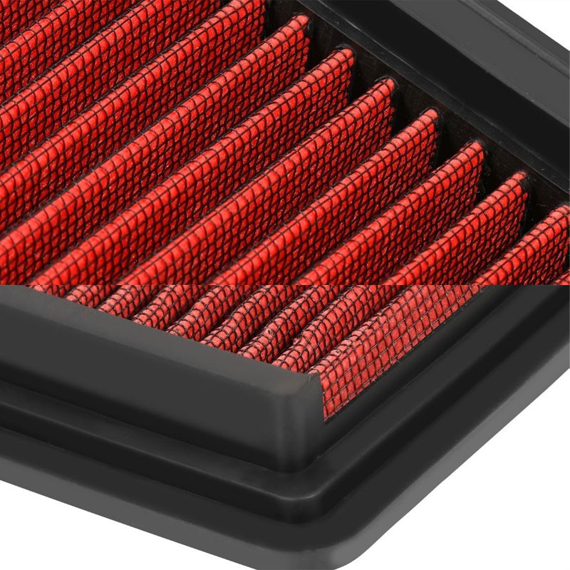 Reusable Red High Flow Drop-In Panel Air Filter For Ford 98-11 Ranger 2.3L-Performance-BuildFastCar