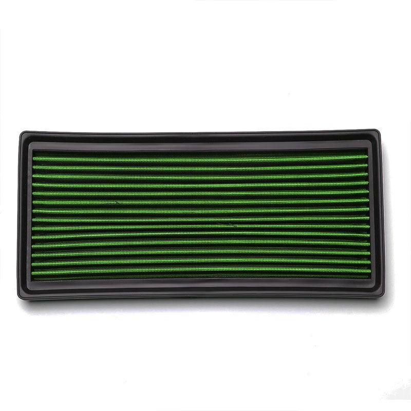 Green High Flow Washable Airbox Drop-In Panel Air Filter For 97-06 Wrangler-Performance-BuildFastCar