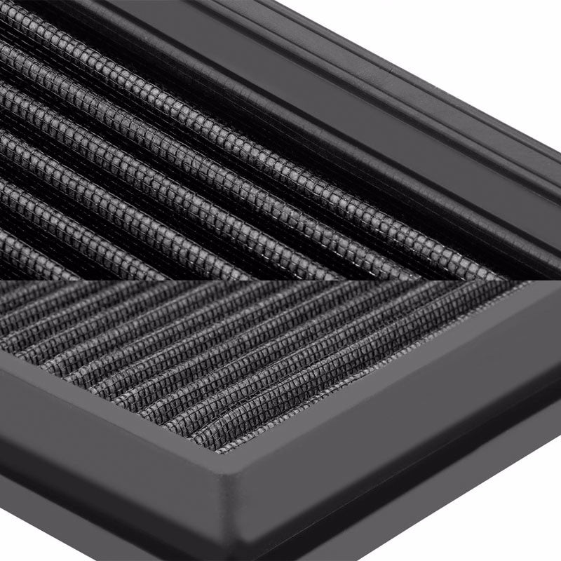 Reusable Black High Flow Drop-In Panel Air Filter For Honda 96-00 Civic 1.6L-Performance-BuildFastCar