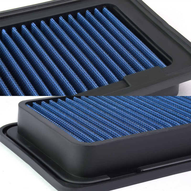 Blue High Flow Washable/Reusable Airbox Drop-In Panel Air Filter For 05-10 tC-Performance-BuildFastCar