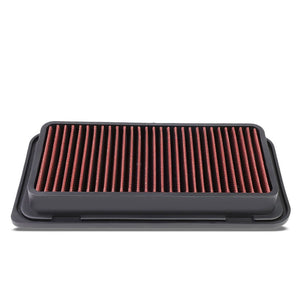Red Performance Washable/Reuse Airbox Drop-In Panel Air Filter For 03-08 Corolla-Performance-BuildFastCar