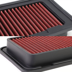 Red Performance Washable/Reuse Airbox Drop-In Panel Air Filter For 03-08 Corolla-Performance-BuildFastCar