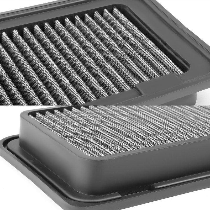 Silver High Flow Washable/Reusable Drop-In Panel Air Filter For 03-08 Matrix-Performance-BuildFastCar