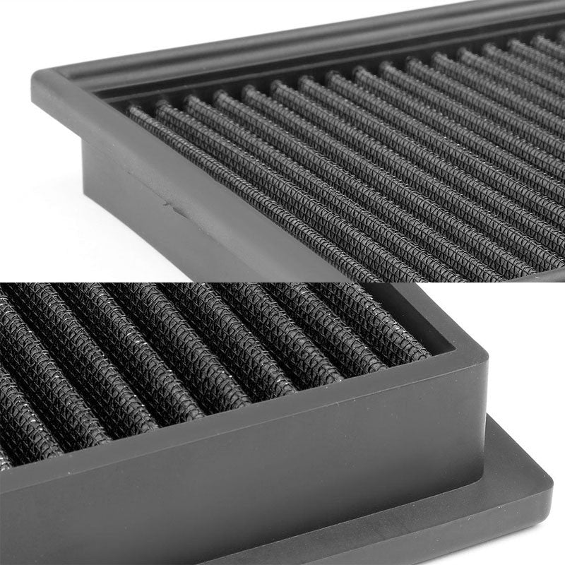 Black High Flow Cotton Washable AirboxDropIn Panel Air Filter For 07-10 Scion tC-Performance-BuildFastCar
