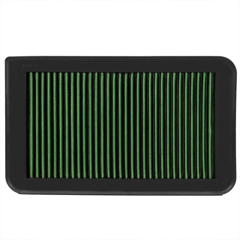 Reusable Green High Flow Drop-In Panel Air Filter For Toyota 01-13 Highlander-Performance-BuildFastCar