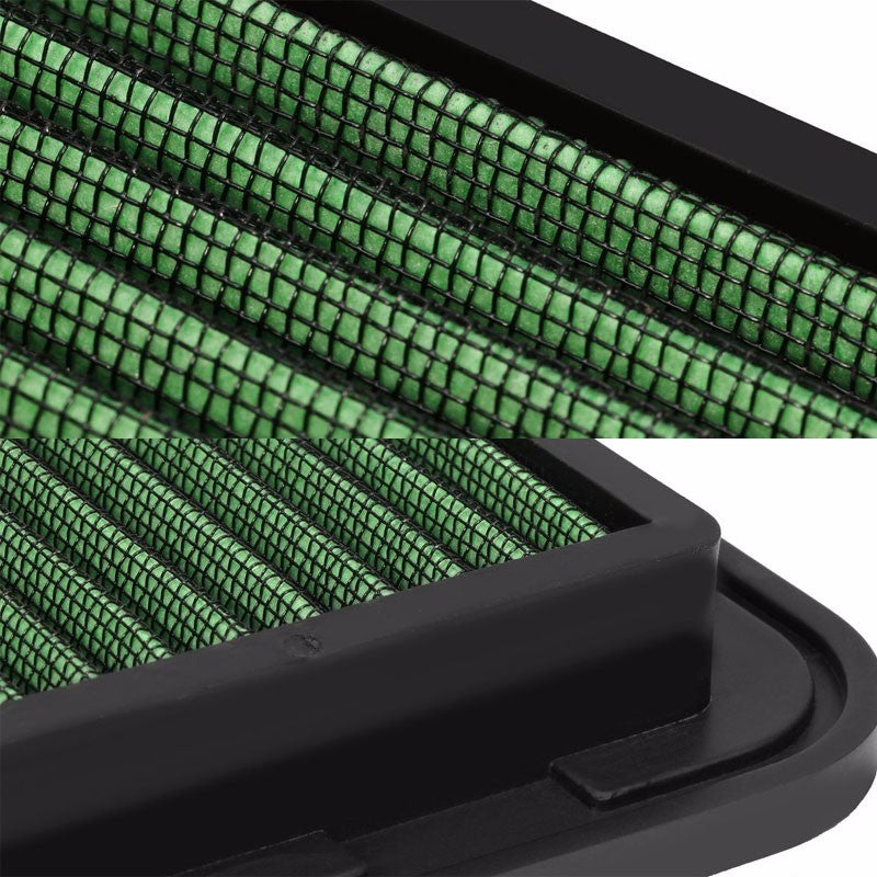 Reusable Green High Flow Drop-In Panel Air Filter For Toyota 01-13 Highlander-Performance-BuildFastCar
