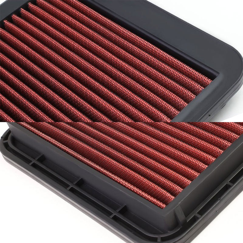 Red Performance Washable Airbox Drop-In Panel Air Filter For 01-05 IS300 3.0L-Performance-BuildFastCar