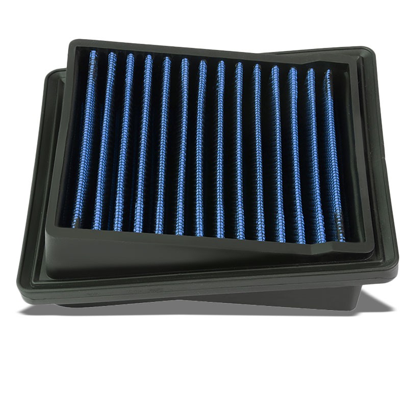 Blue High Flow Washable/Reuse Airbox Drop-In Panel Air Filter For 07-08 FIT 1.5L-Performance-BuildFastCar