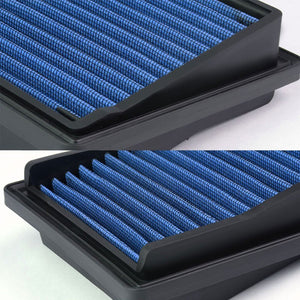 Blue High Flow Washable/Reuse Airbox Drop-In Panel Air Filter For 07-08 FIT 1.5L-Performance-BuildFastCar