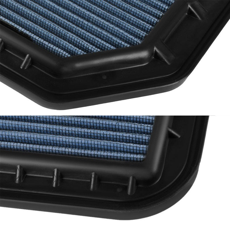 Reusable Blue High Flow Drop-In Panel Air Filter For 11-13 QX56/14-16 QX80-Performance-BuildFastCar