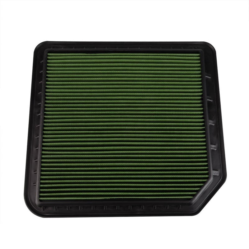 Reusable Green High Flow Drop-In Panel Air Filter For 11-13 QX56/14-16 QX80-Performance-BuildFastCar