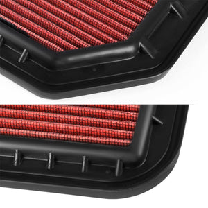 Wash/Reusable Red High Flow Drop-In Panel Air Filter For 11-13 QX56/14-16 QX80-Performance-BuildFastCar