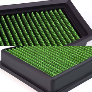 Green High Flow Washable Drop-In Panel Air Filter For 14-17 GLA200 1.6L 2.0L-Performance-BuildFastCar