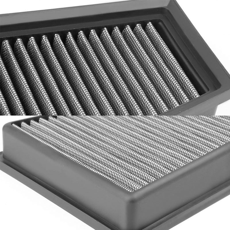 Silver High Flow Washable/Reusable Drop-In Panel Air Filter For 13-16 A180 1.6-Performance-BuildFastCar