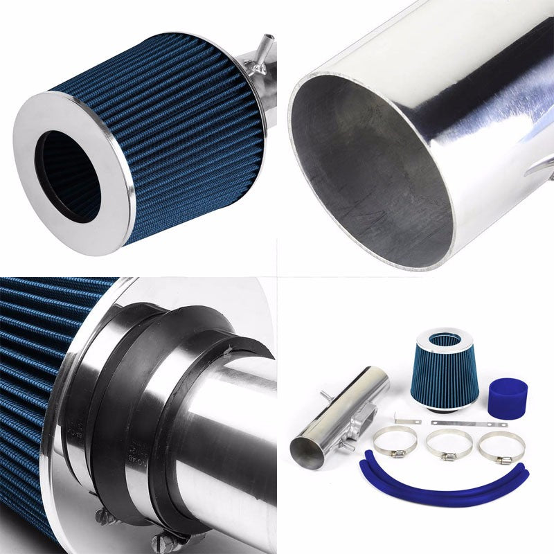 Polish Shortram Air Intake+Blue Dry Filter For Toyota 97-01 Camry XV20 3.0L V6-Performance-BuildFastCar