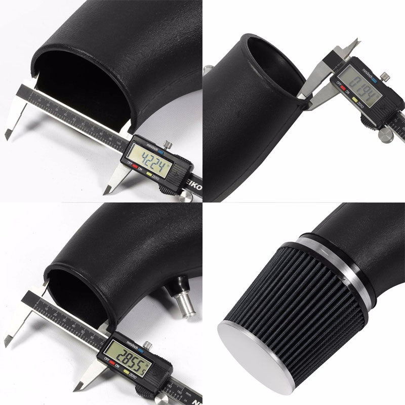 Black Shortram Air Intake+Black Filter For Honda 92-00 Civic/Del Sol 1.5L/1.6L-Performance-BuildFastCar